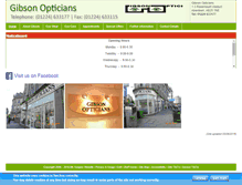 Tablet Screenshot of gibson-opticians.co.uk